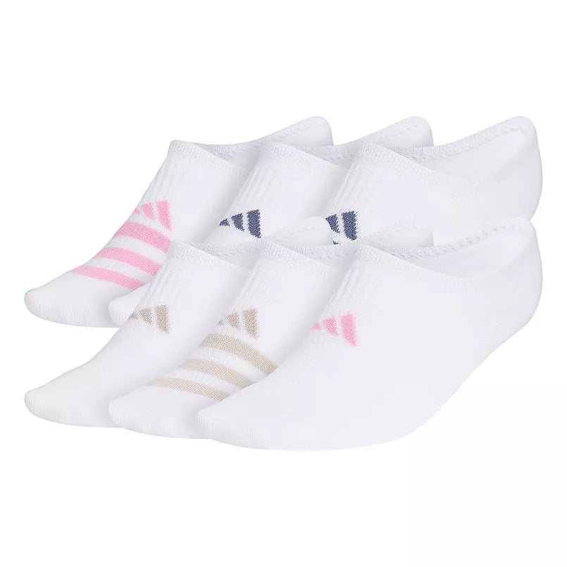 adidas Women's Superlite 3.0 6-Pack Super No Show Socks