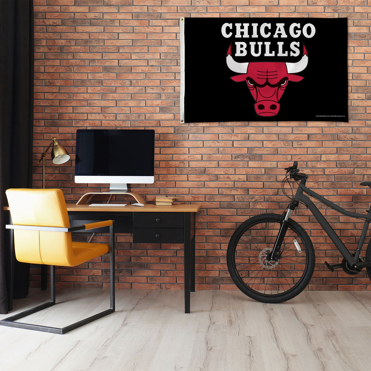 Rico Industries NBA Chicago Bulls Standard 3' x 5' Banner Flag-1