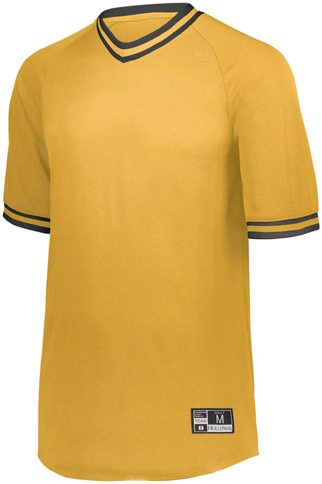 Holloway Men's Retro V-Neck Baseball Jersey Baseball Jerseys Adult