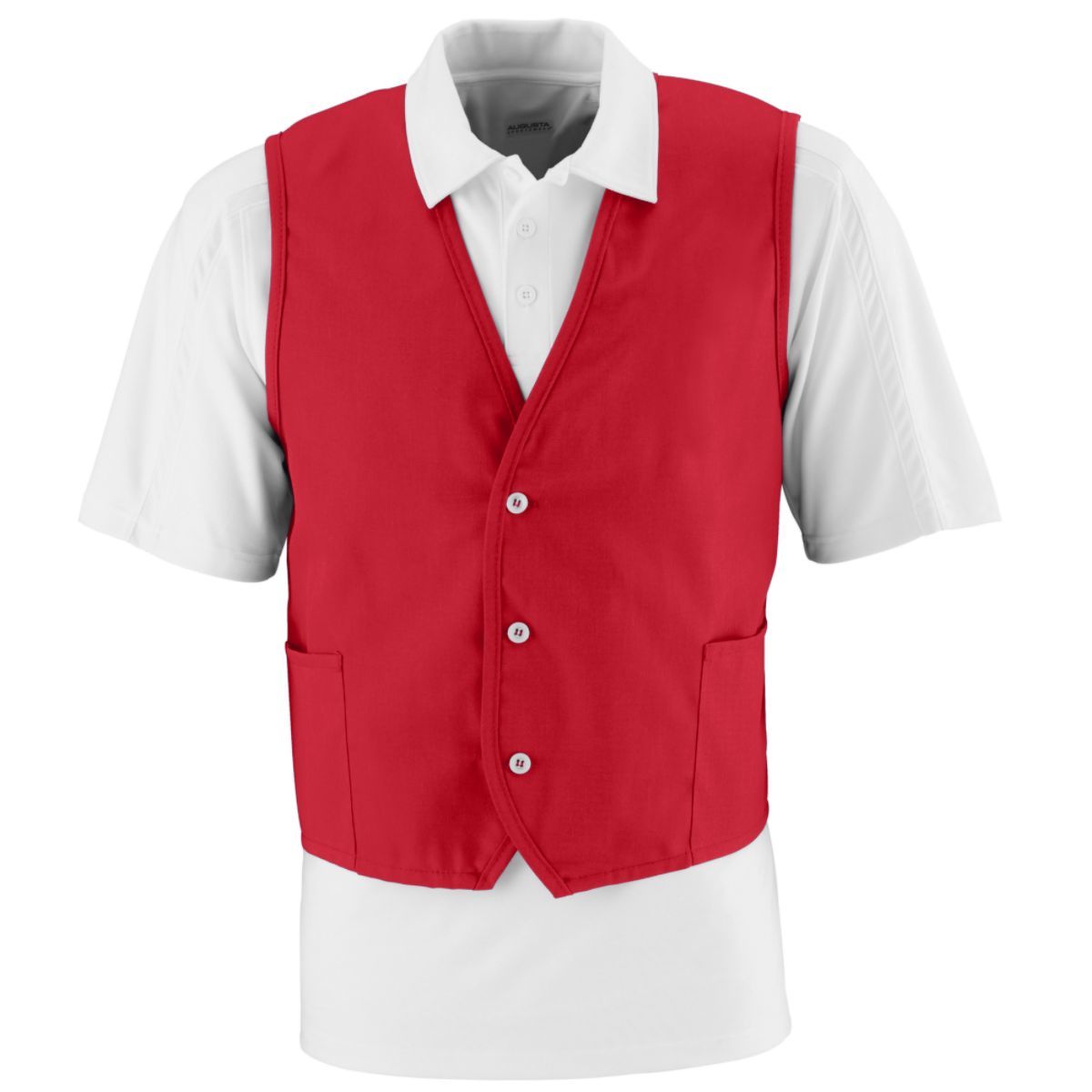 Augusta Men's Three-Button Vest Mens Apparel Jackets & Vests