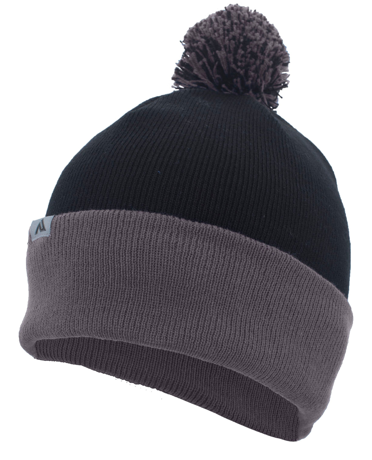 Pacific Headwear Knit Fold Over Pom-Pom Beanie Unisex Accessories Hats & Caps