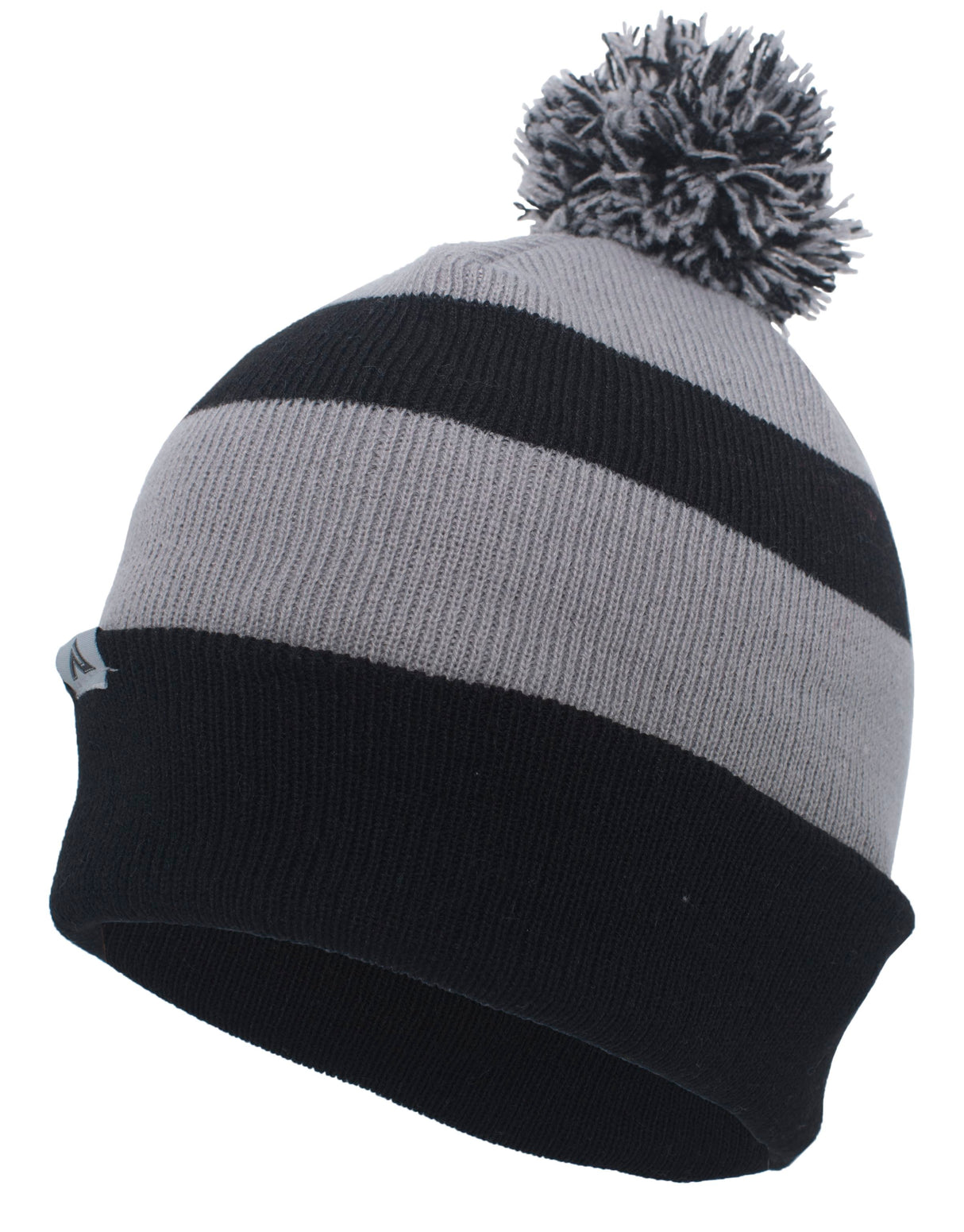 Pacific Headwear Knit Fold Over Pom-Pom Beanie Unisex Accessories Hats & Caps