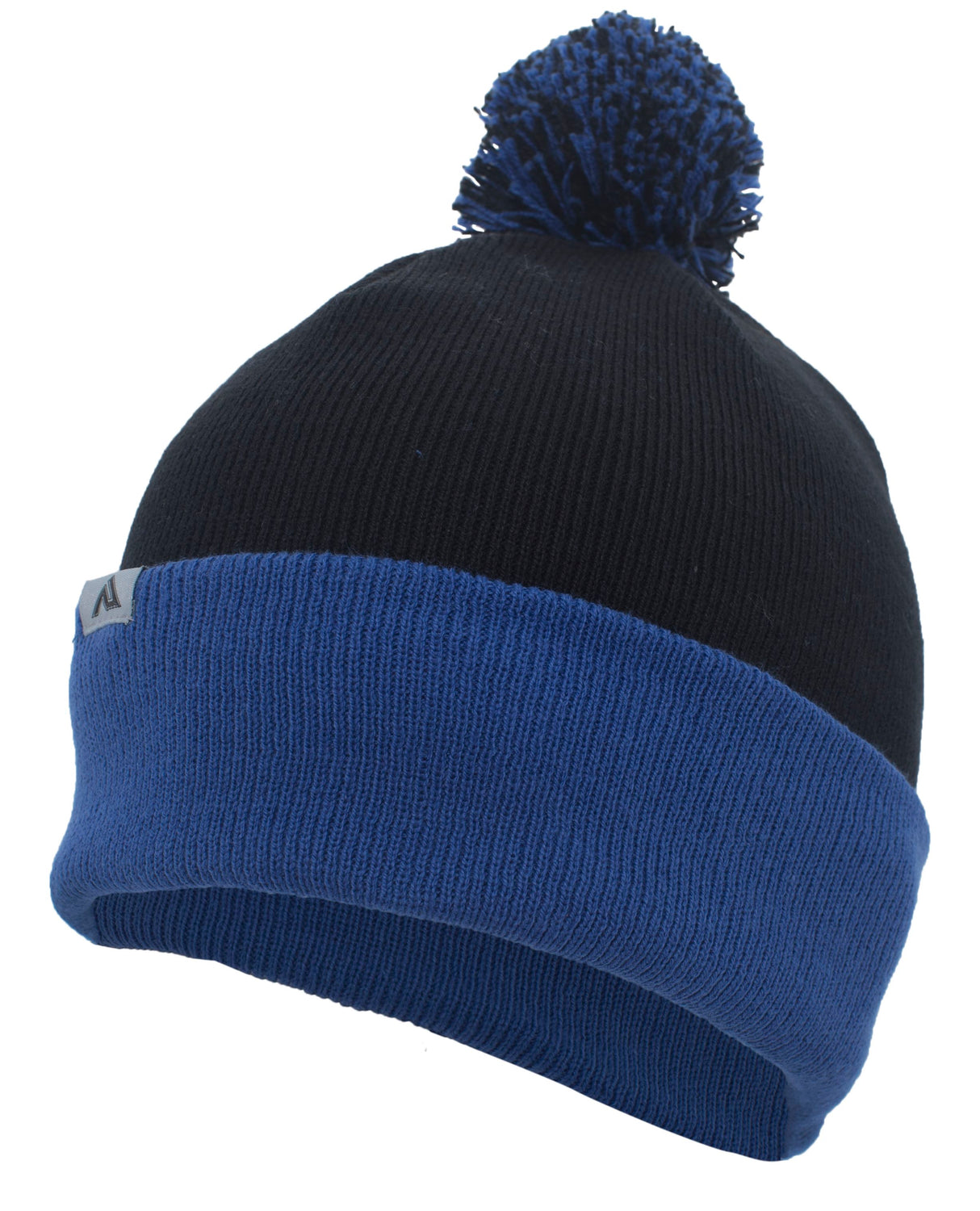 Pacific Headwear Knit Fold Over Pom-Pom Beanie Unisex Accessories Hats & Caps