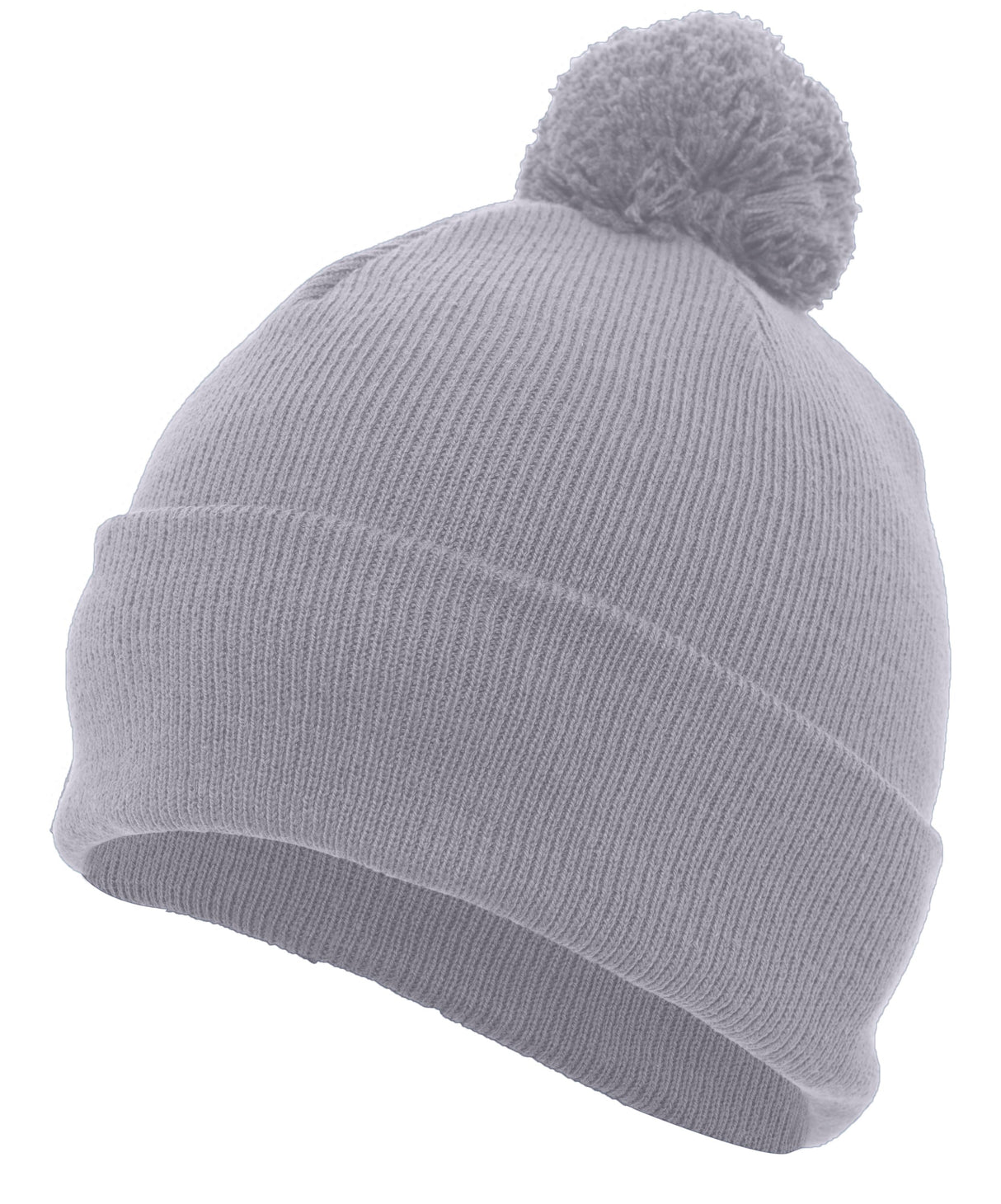 Pacific Headwear Knit Fold Over Pom-Pom Beanie Unisex Accessories Hats & Caps