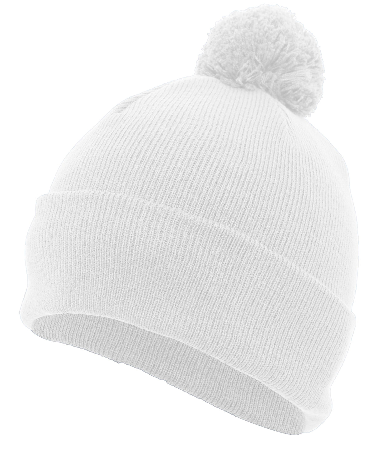 Pacific Headwear Knit Fold Over Pom-Pom Beanie Unisex Accessories Hats & Caps