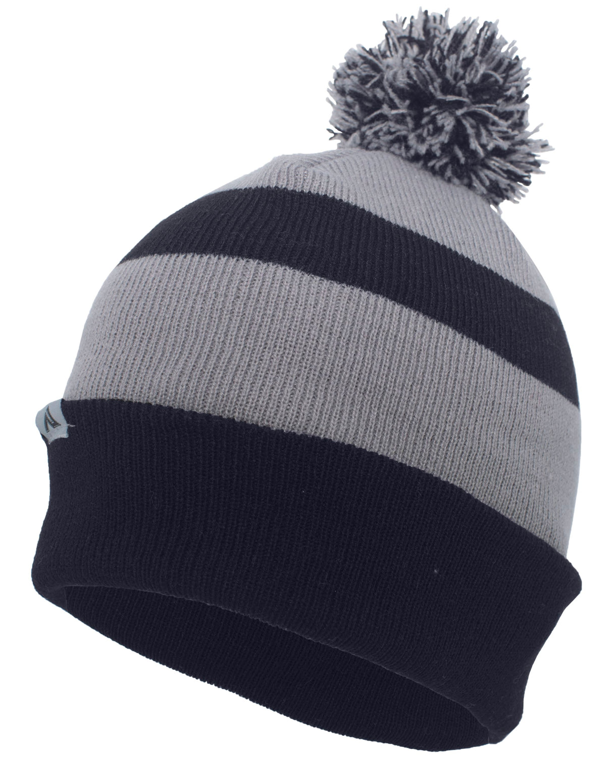 Pacific Headwear Knit Fold Over Pom-Pom Beanie Unisex Accessories Hats & Caps