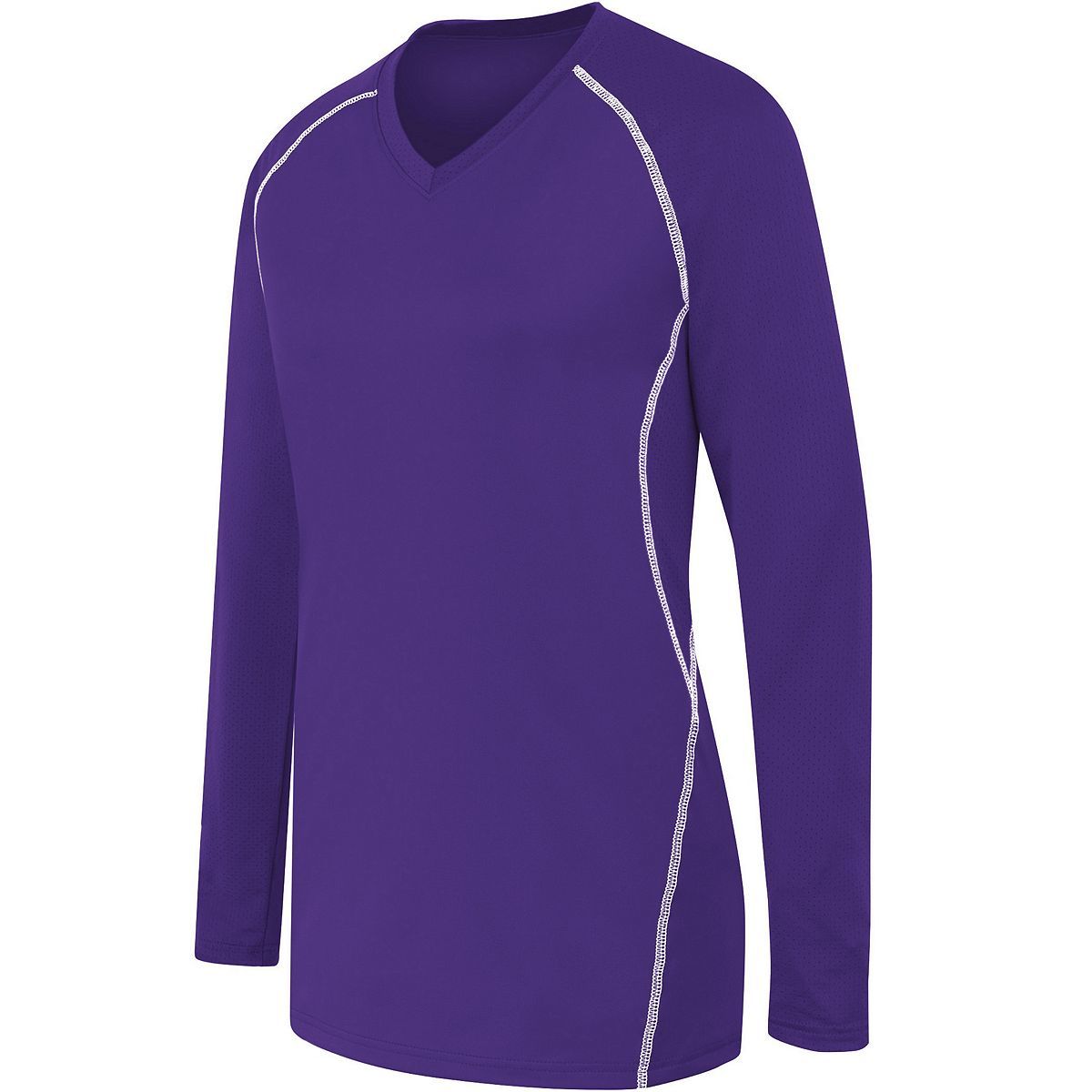 HighFive Girl's Long Sleeve Solid Volleyball Jersey Volleyball Apparel All