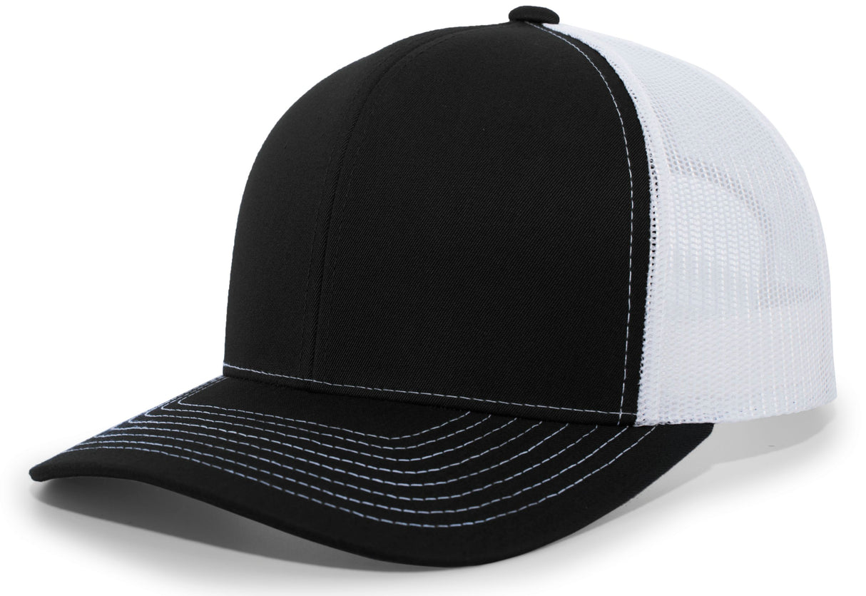 Pacific Headwear Contrast Stitch Trucker Snapback Unisex Accessories Hats & Caps