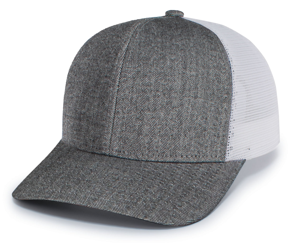 Pacific Headwear Herringbone Trucker Cap Unisex Accessories Hats & Caps