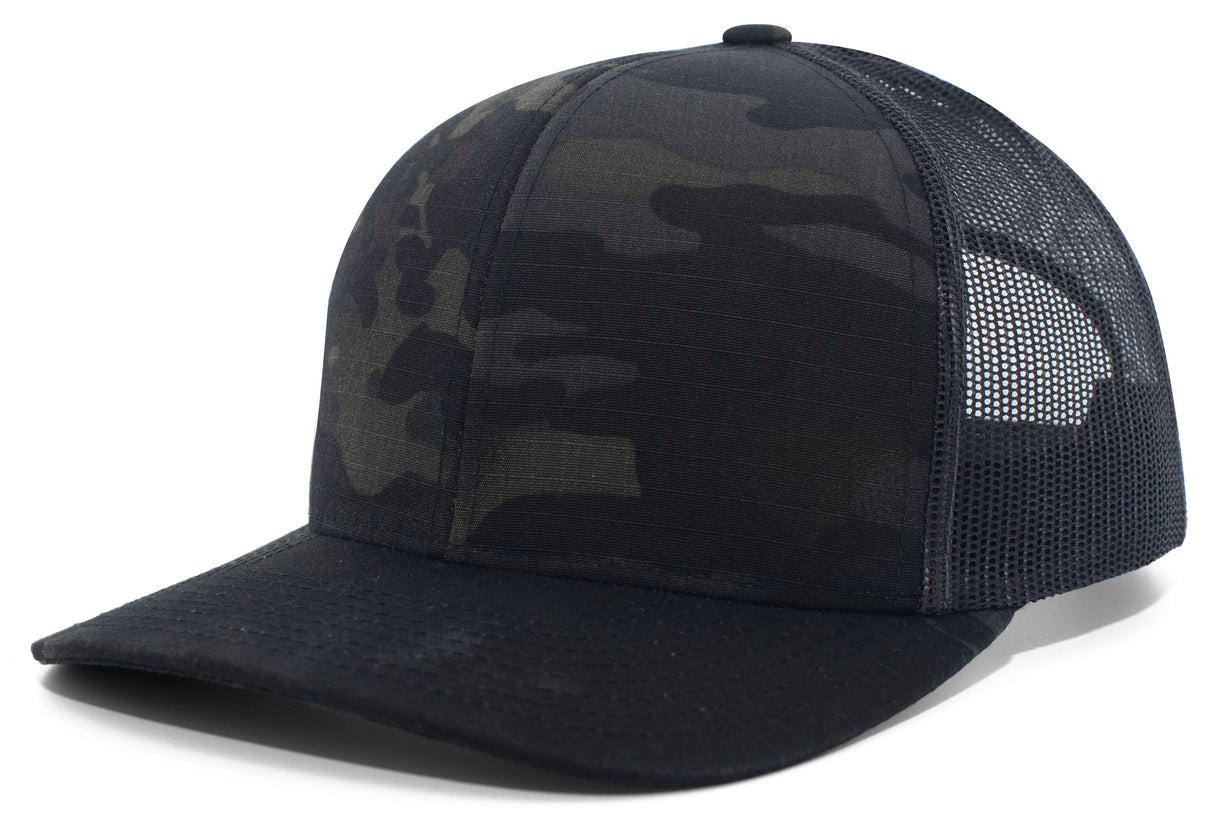Pacific Headwear Multicam Trucker Snapback Cap Unisex Accessories Hats & Caps