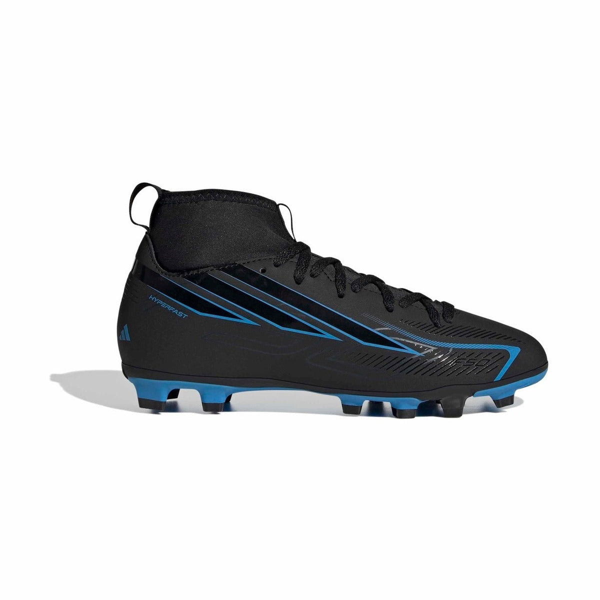 adidas Youth F50 Hyperfast Club Mid Firm/Multi Ground Soccer Cleats-1