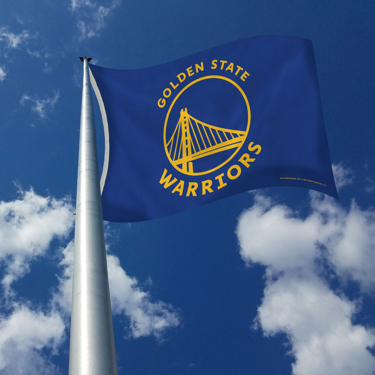 Rico Industries NBA Golden State Warriors Blue 3' x 5' Banner Flag-2