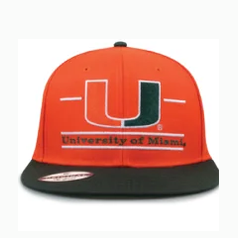 The Game Headwear Miami Flat Brim Snapback Hat