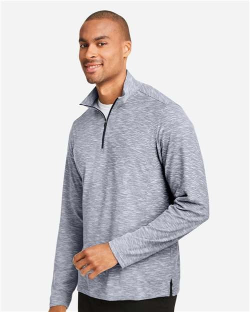 North End Men's Eclipse Jacquard Quarter-Zip Pullover-4