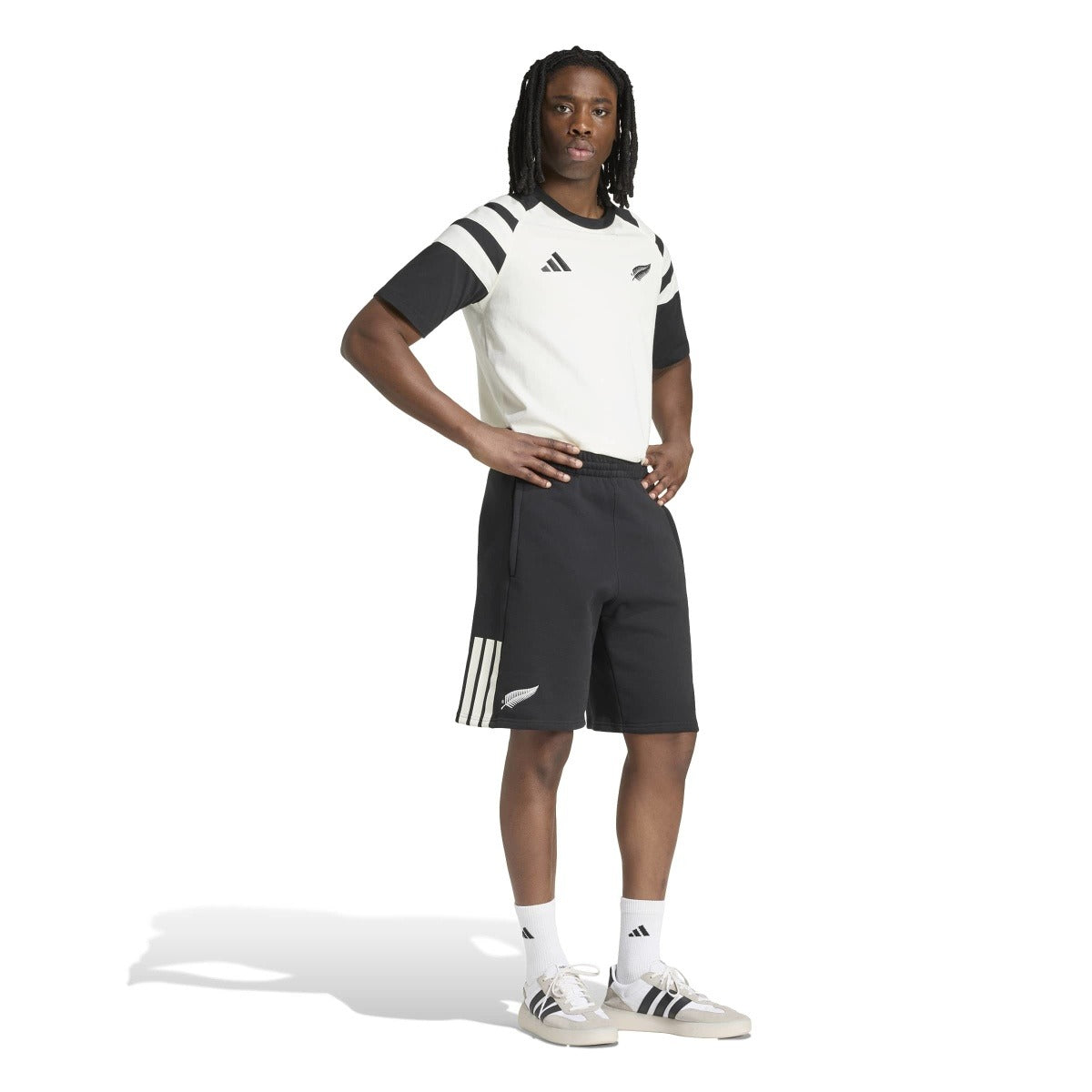 adidas Men's New Zealand Rugby Leisurewear Shorts-4