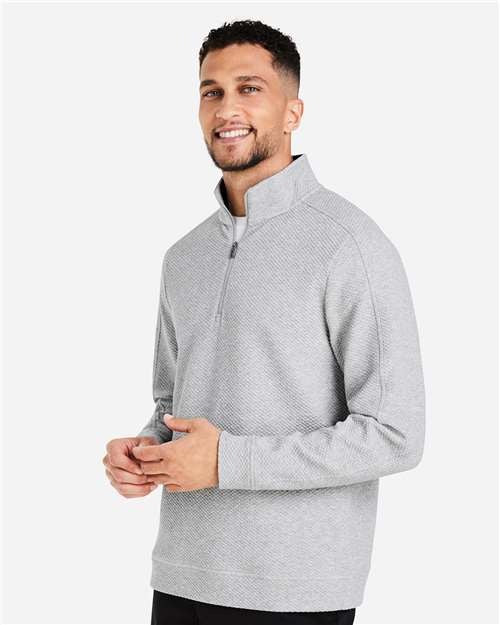 North End Men's Spirit Textured Quarter-Zip Pullover-4