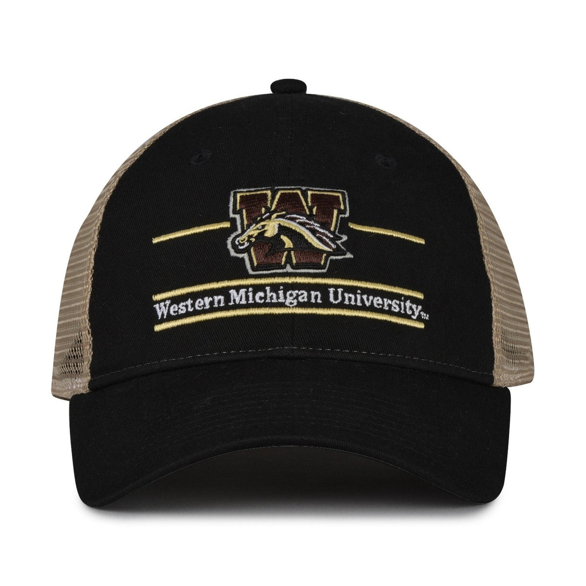 The Game Headwear Western Michigan Split Bar Trucker Hat