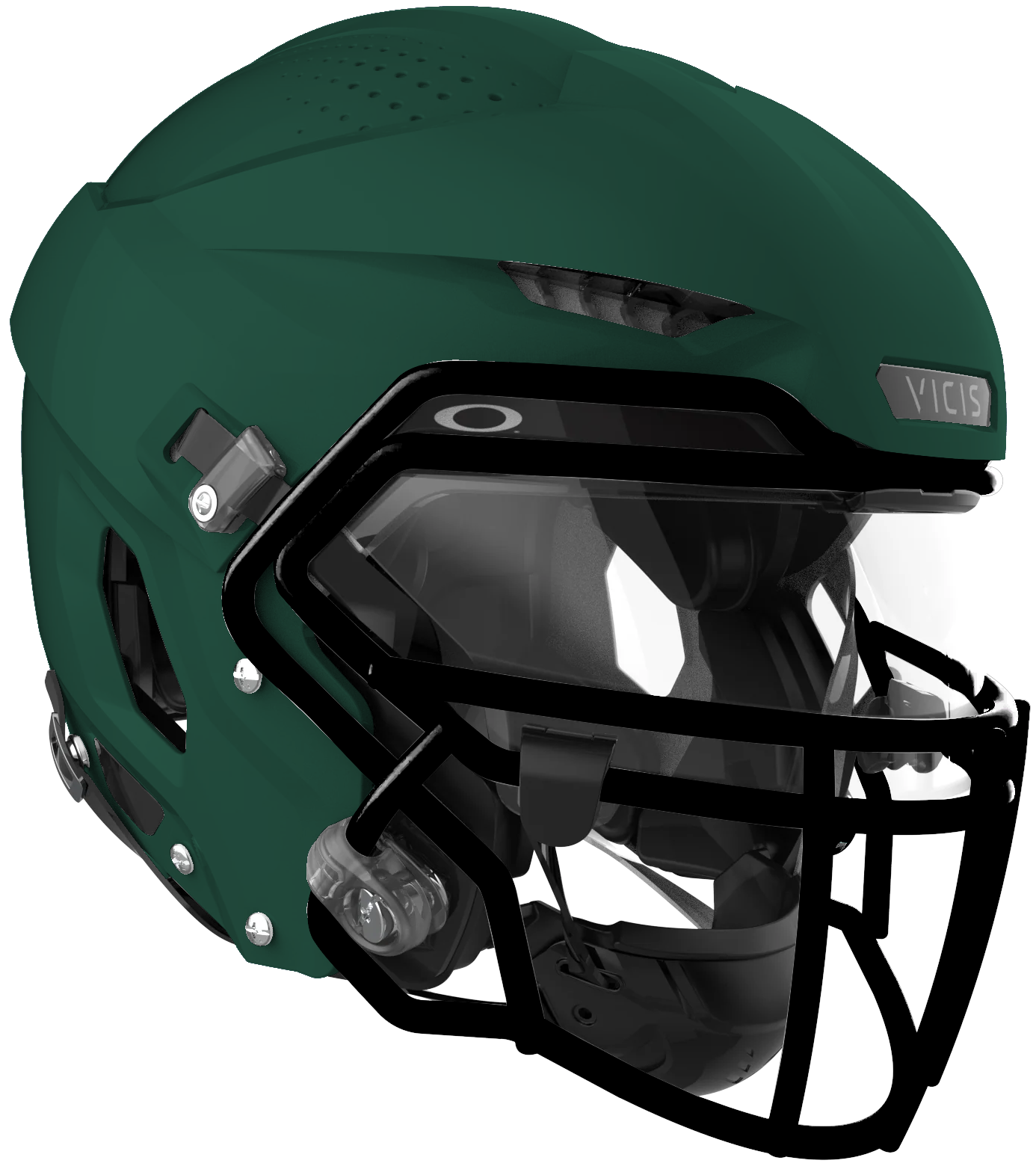 Vicis Adult Zero2 Elite Trench Football Helmet with Titanium Facemask & Oakley Eyeshield Football Helmets Adult