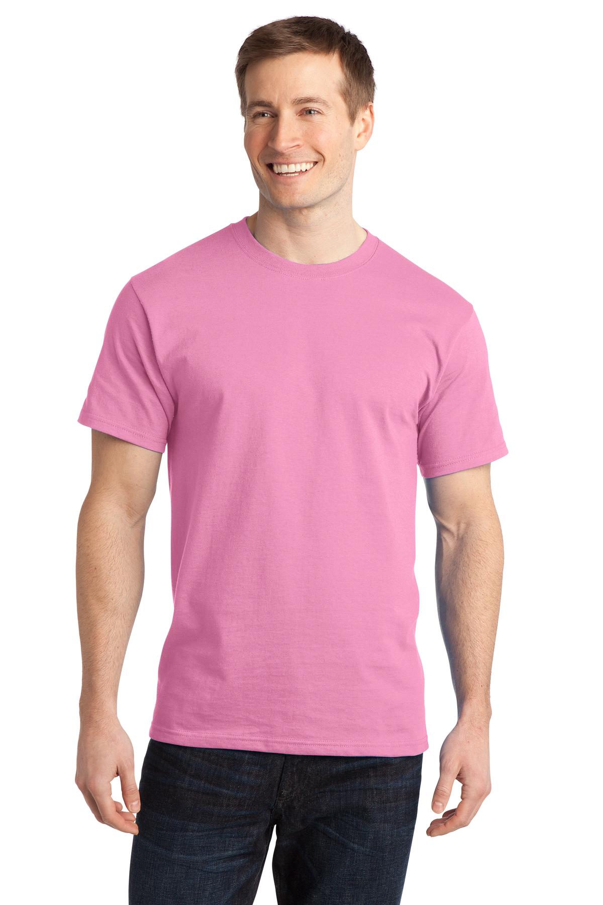 Port & Company - Adult Ring Spun Cotton Tee Mens Apparel Shirts & Tops