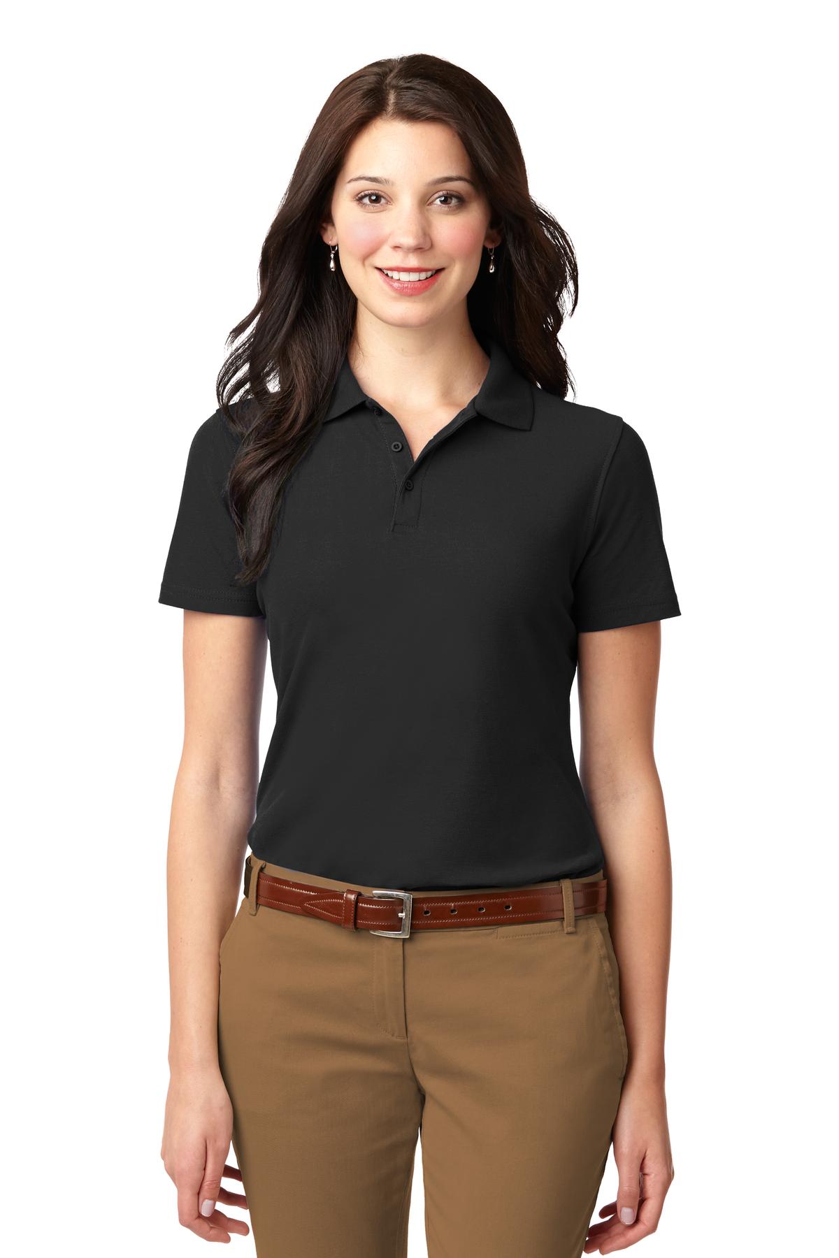 Port Authority Ladies Stain-Resistant Polo. L510 Womens Apparel Shirts & Tops