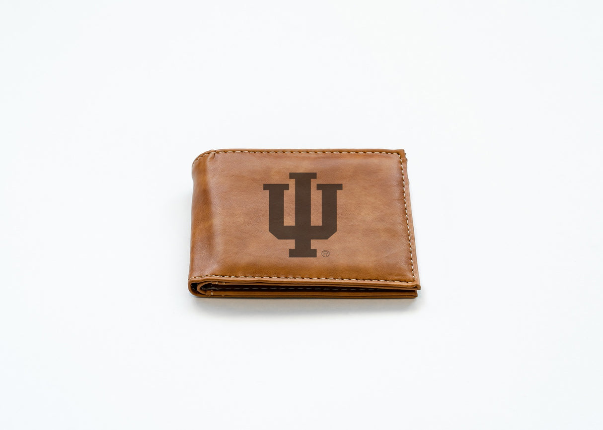 Rico Industries NCAA Indiana Hoosiers Laser Engraved Billfold Wallet-2