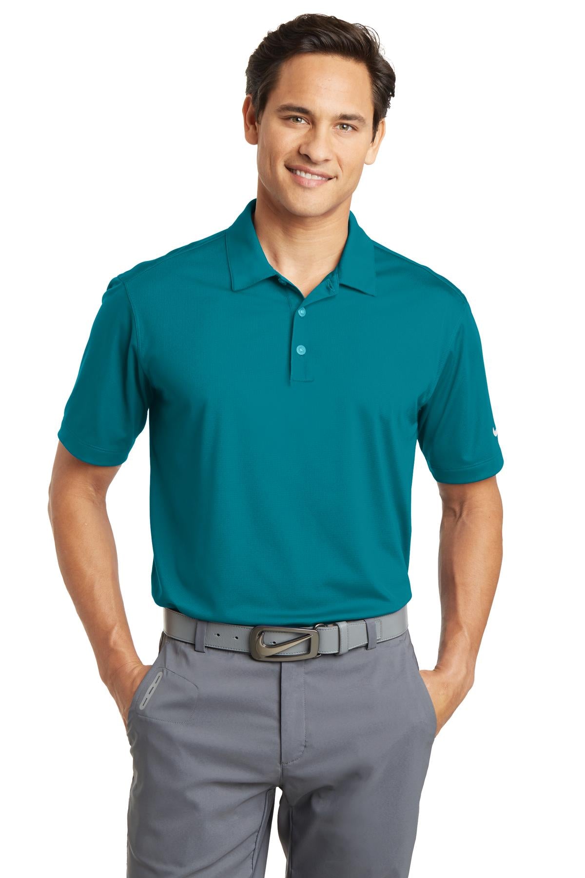 Nike Men's Dri-FIT Vertical Mesh Polo. 637167 Corporate Apparel Shirts & Tops