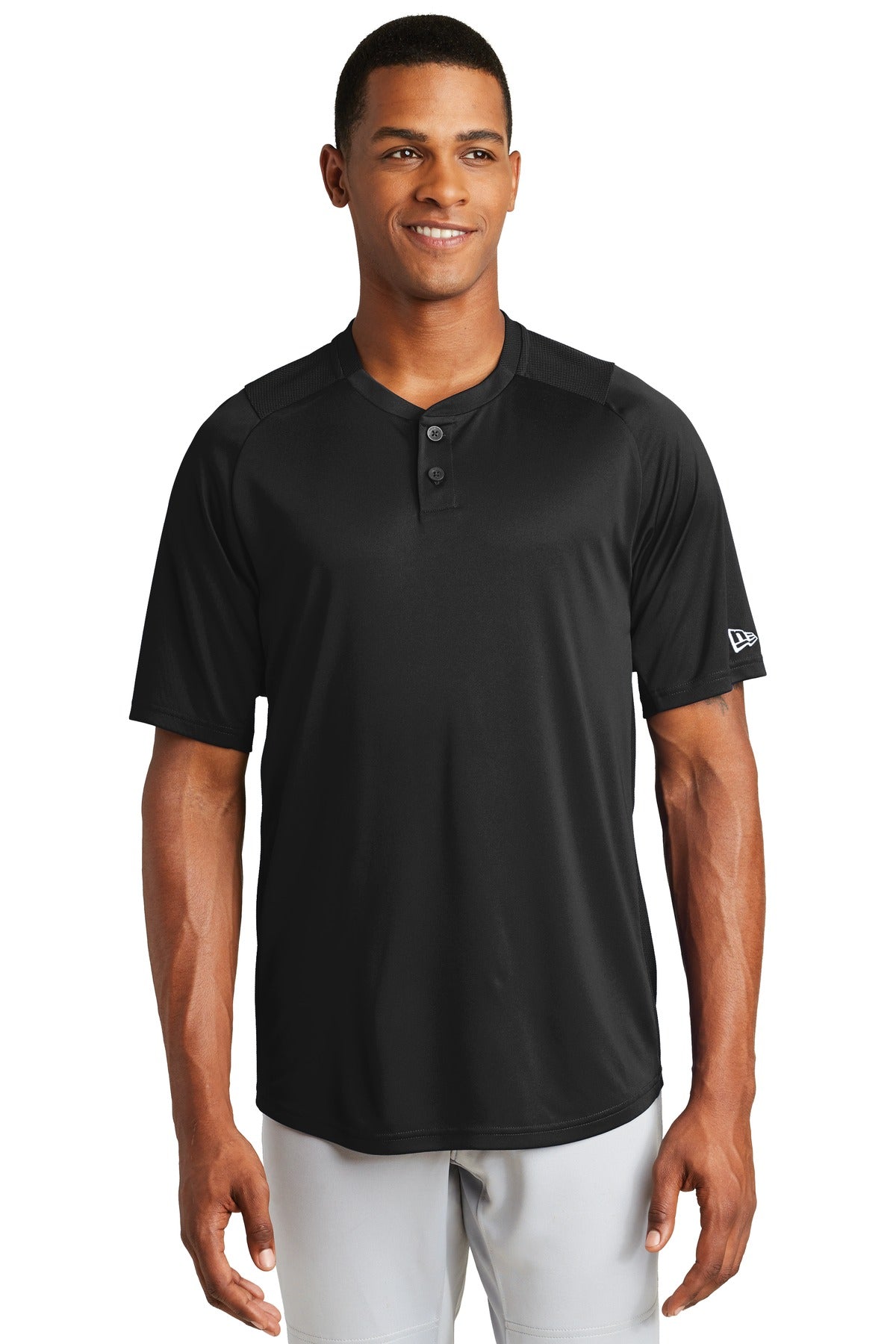 New Era Men's Diamond Era 2-Button Jersey. NEA221 Corporate Apparel Shirts & Tops