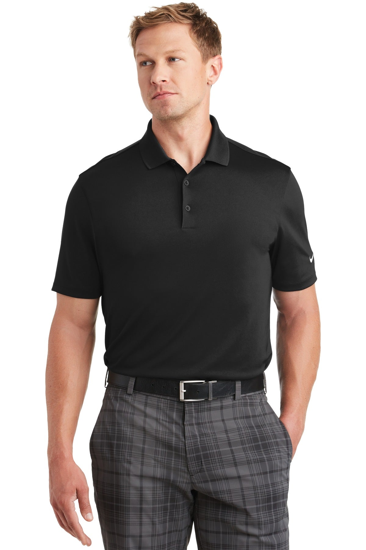 Nike Men's Dri-FIT Classic Fit Players Polo with Flat Knit Collar. 838956 Corporate Apparel Shirts & Tops