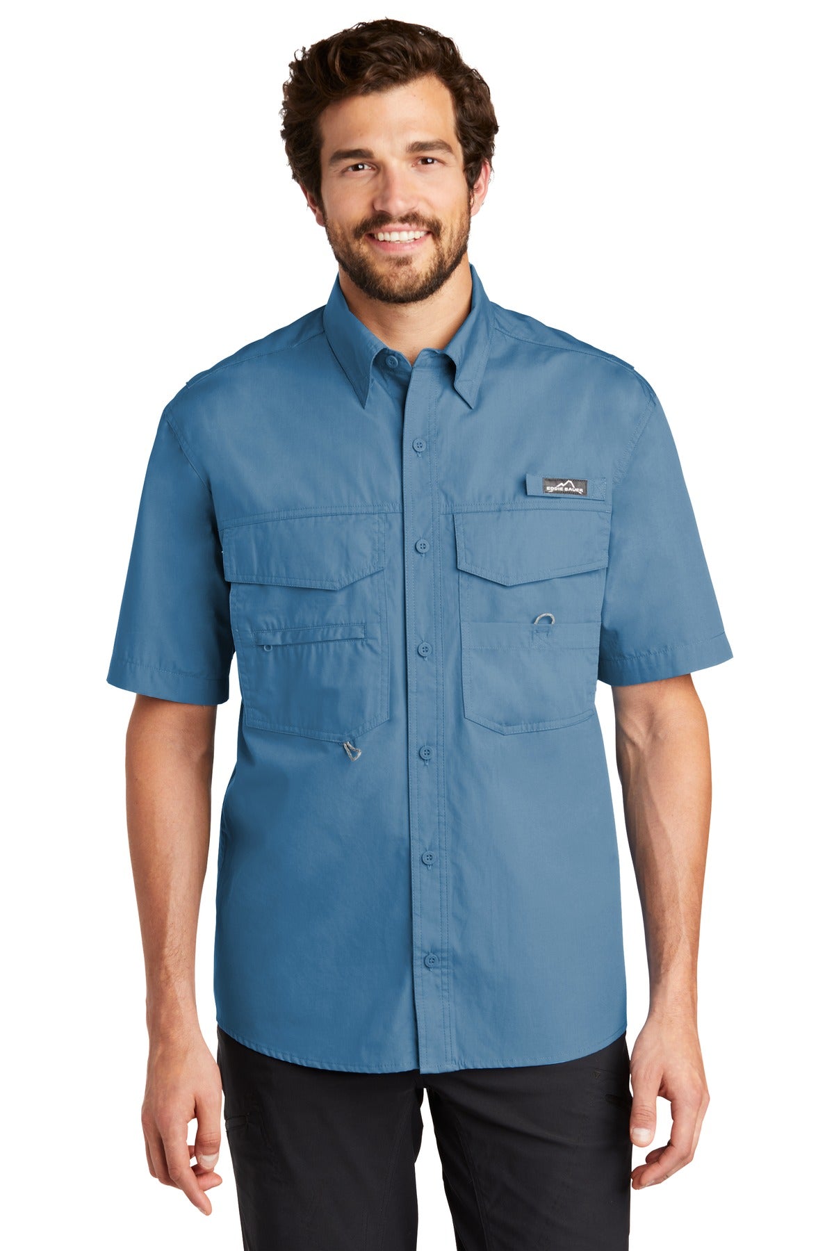 Eddie Bauer Men's Short Sleeve Fishing Shirt. EB608 Corporate Apparel Shirts & Tops