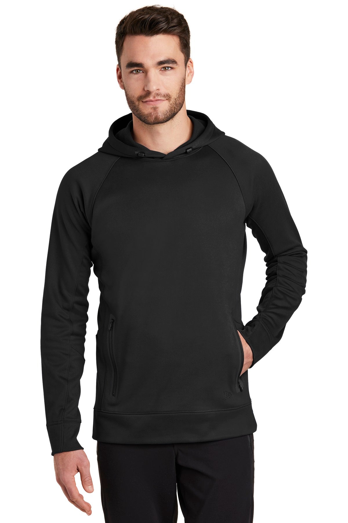 New Era Men's Venue Fleece Pullover Hoodie. NEA520 Corporate Apparel Sweatshirts & Fleece