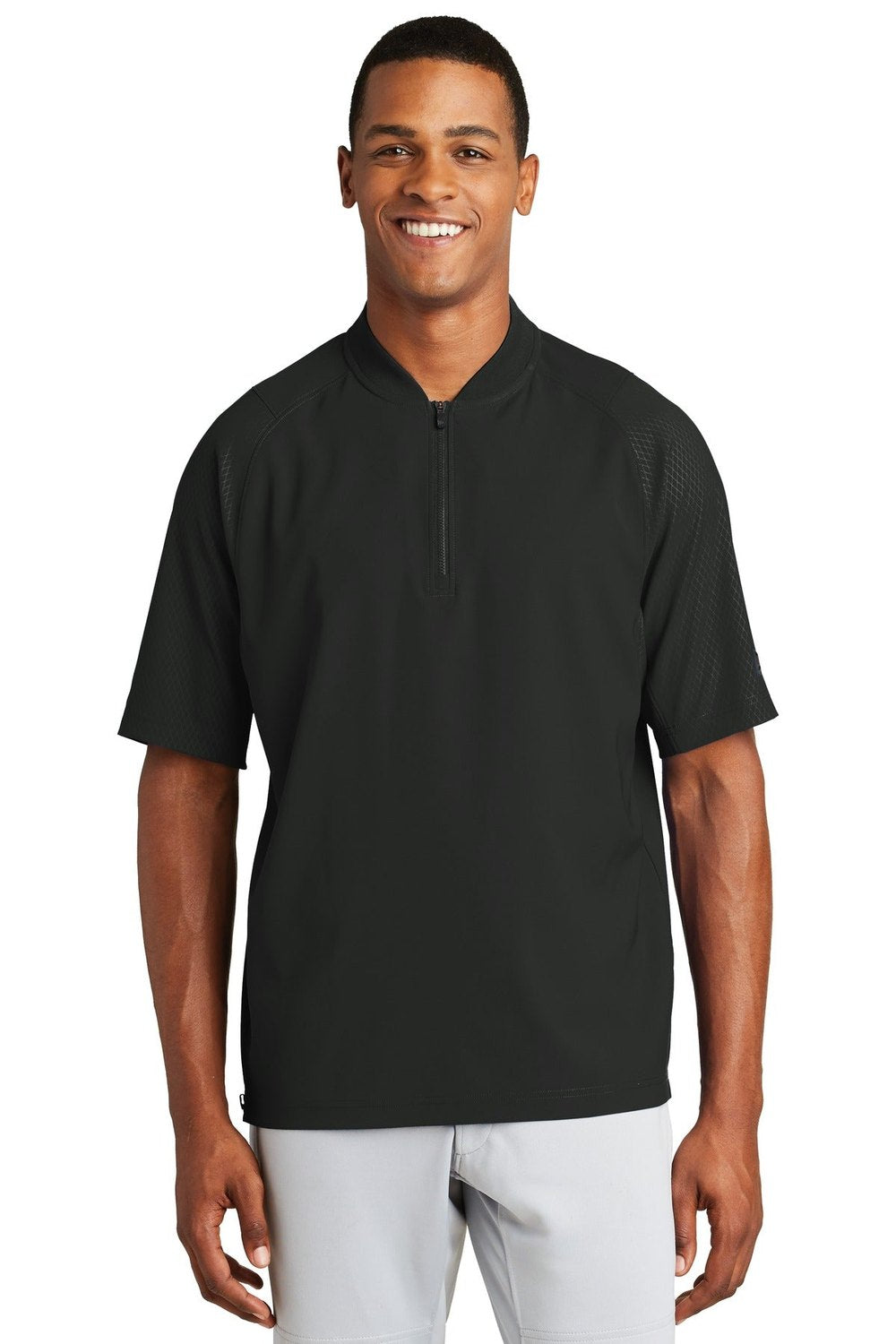New Era Men's Cage Short Sleeve 1/4-Zip Jacket NEA600 Mens Apparel Jackets & Vests