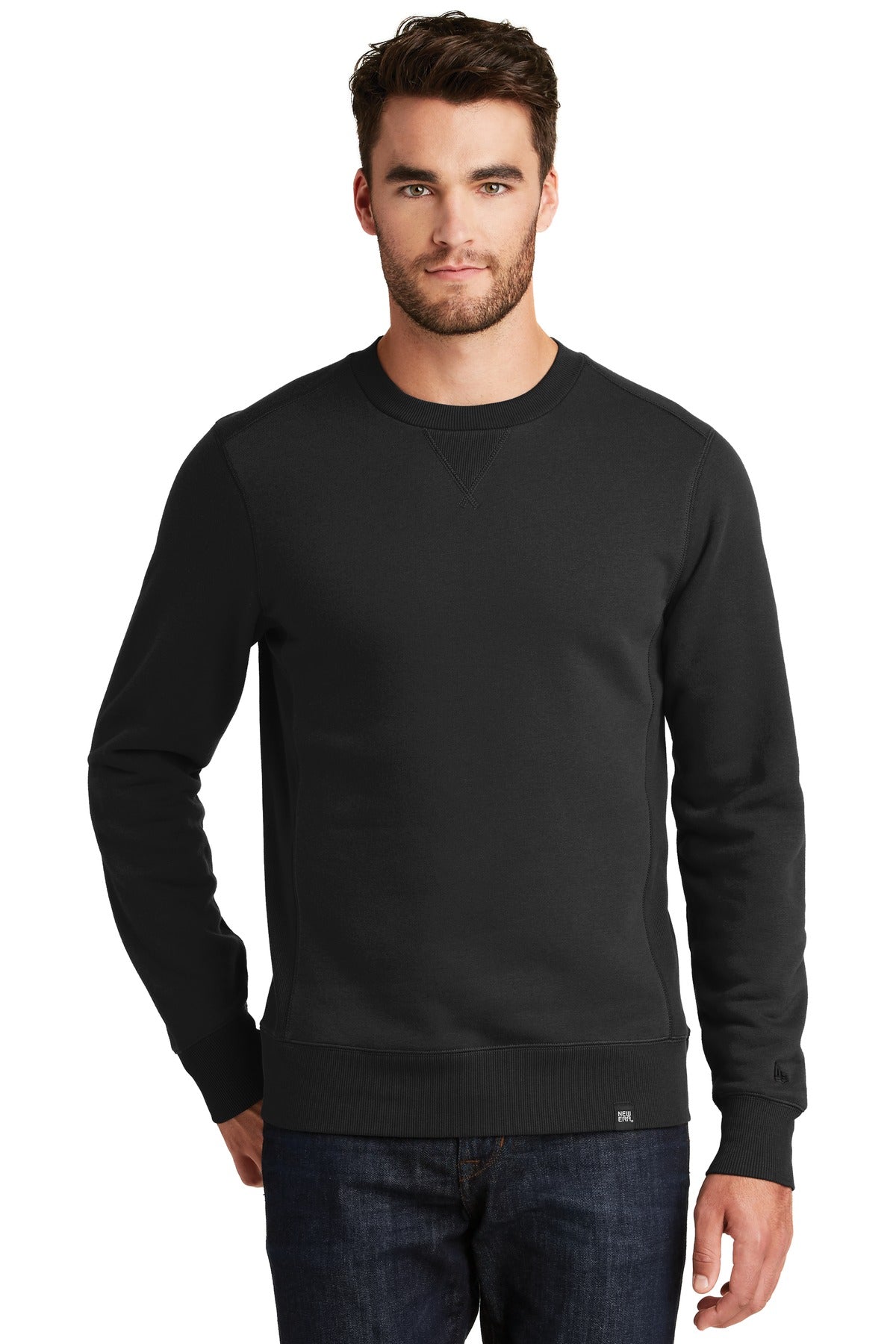 New Era Men's French Terry Crew. NEA501 Corporate Apparel Sweatshirts & Fleece