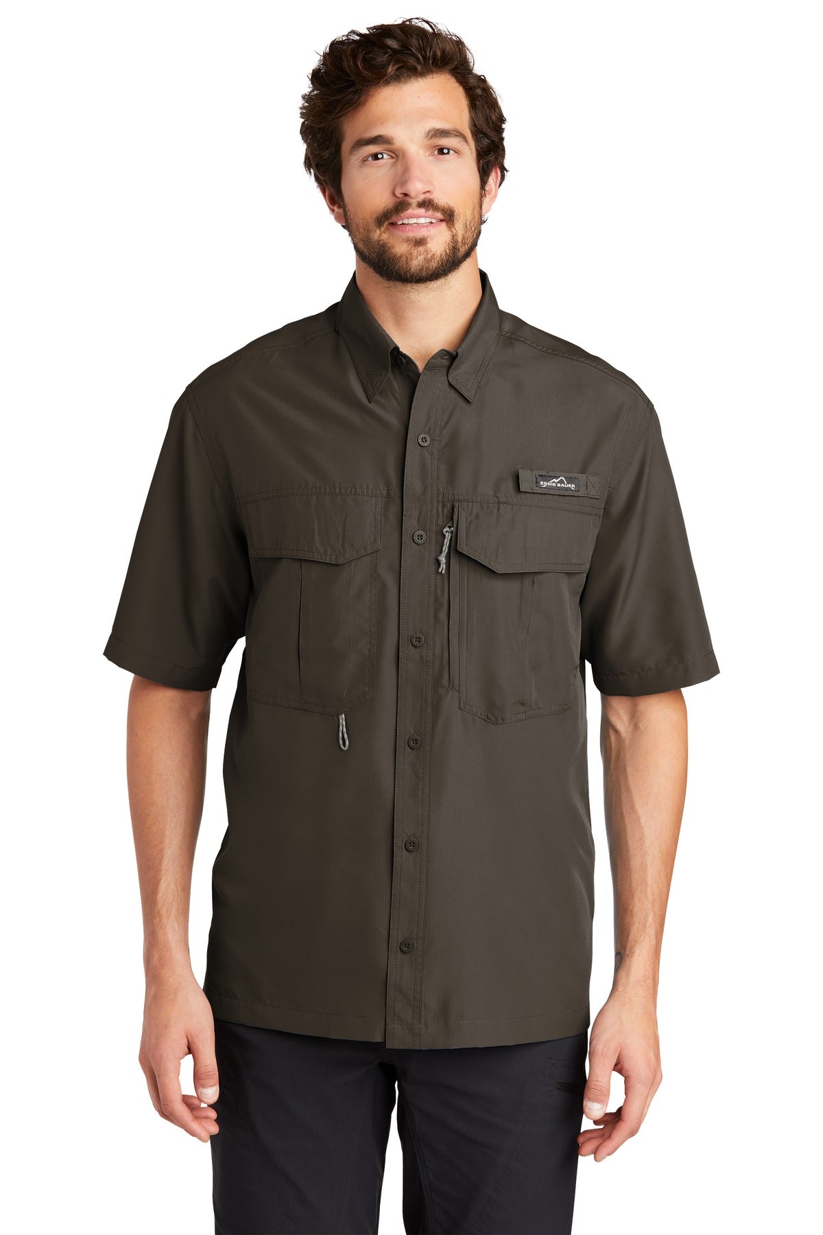 Eddie Bauer Men's Short Sleeve Performance Fishing Shirt. EB602 Corporate Apparel Shirts & Tops