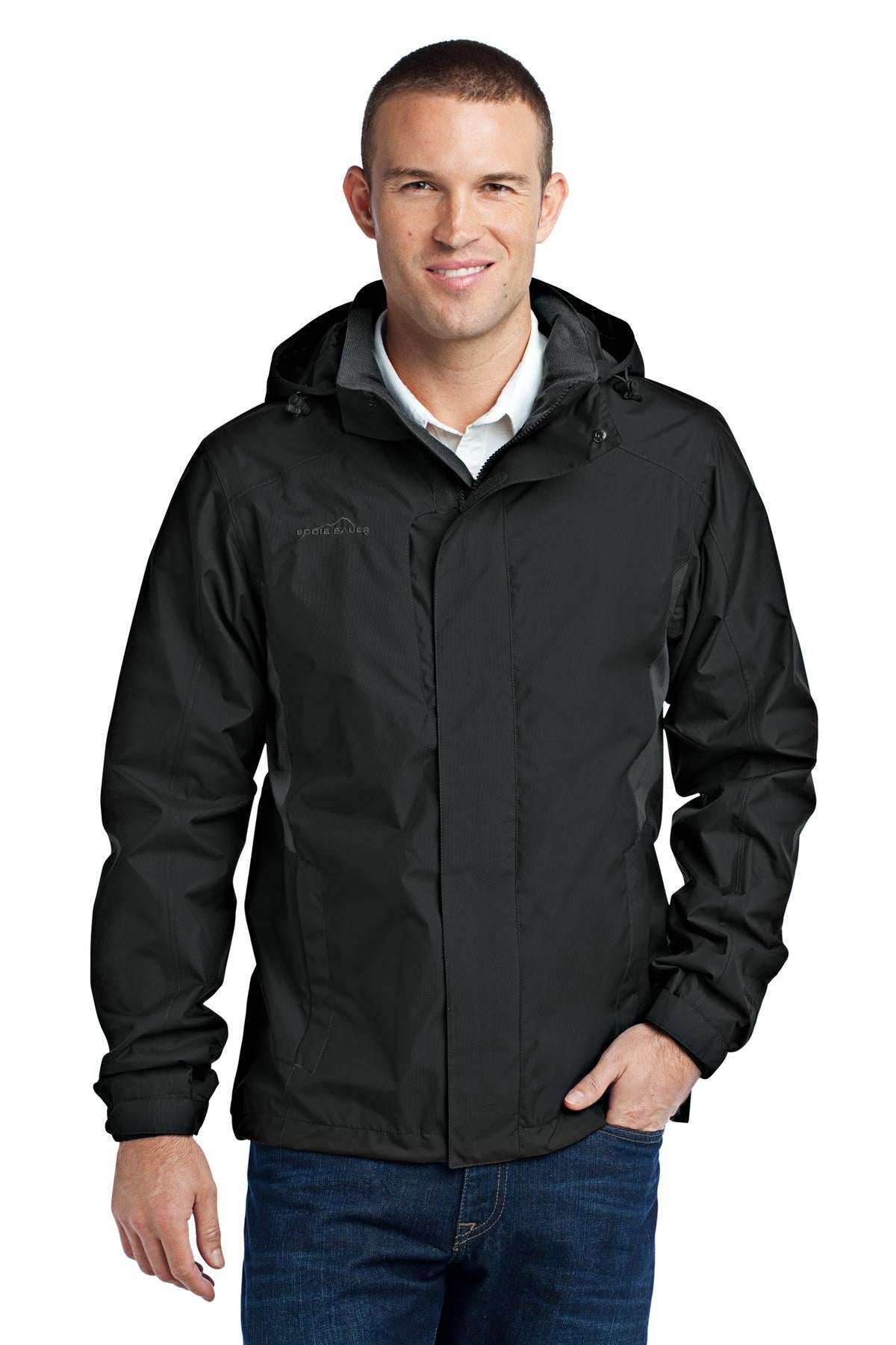 Eddie Bauer Men's Rain Jacket. EB550 Corporate Apparel Jackets & Vests
