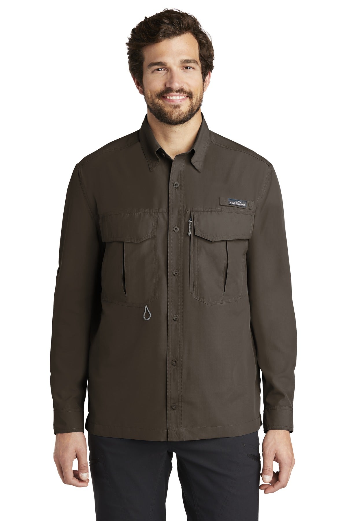 Eddie Bauer Men's Long Sleeve Performance Fishing Shirt. EB600 Corporate Apparel Shirts & Tops