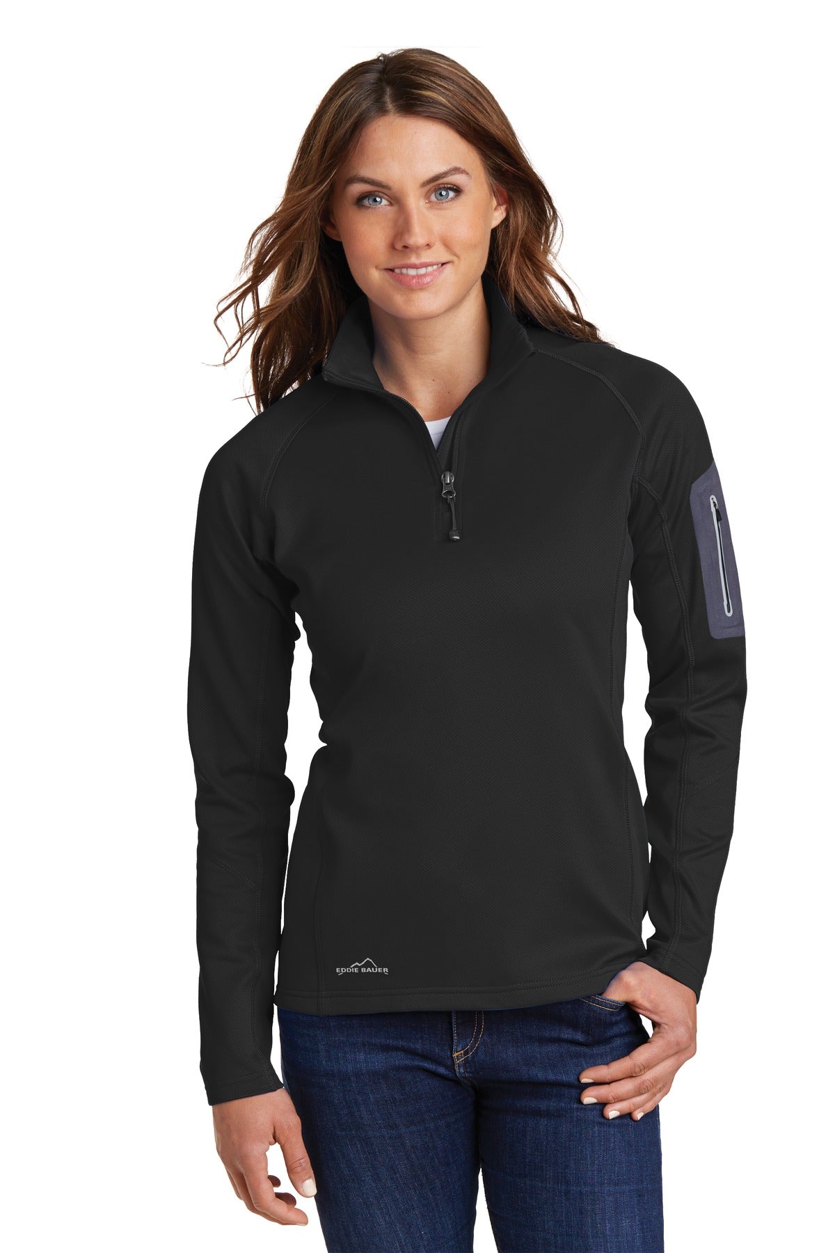 Eddie Bauer Women's 1/2-Zip Performance Fleece. EB235 Corporate Apparel Sweatshirts & Fleece