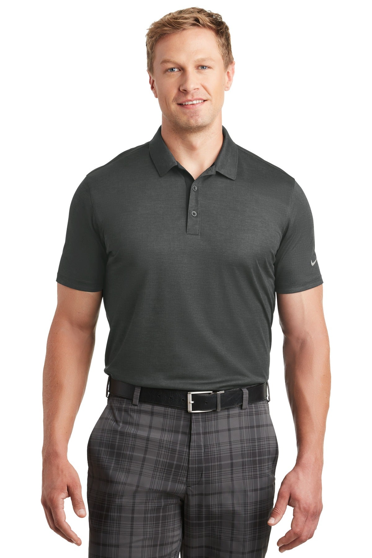 Nike Men's Dri-FIT Crosshatch Polo. 838965 Corporate Apparel Shirts & Tops