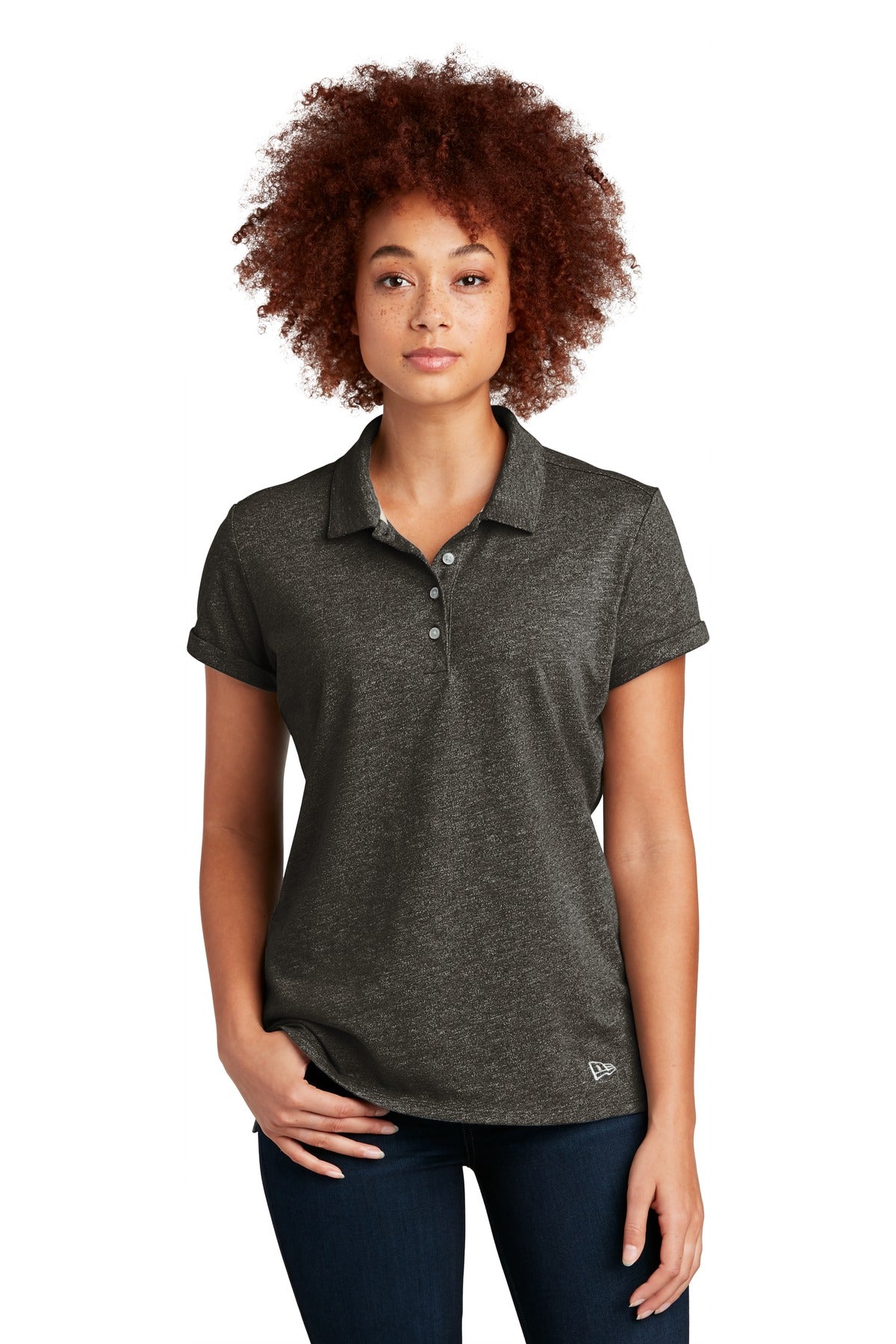 New Era Women's Slub Twist Polo. LNEA301 Corporate Apparel Shirts & Tops