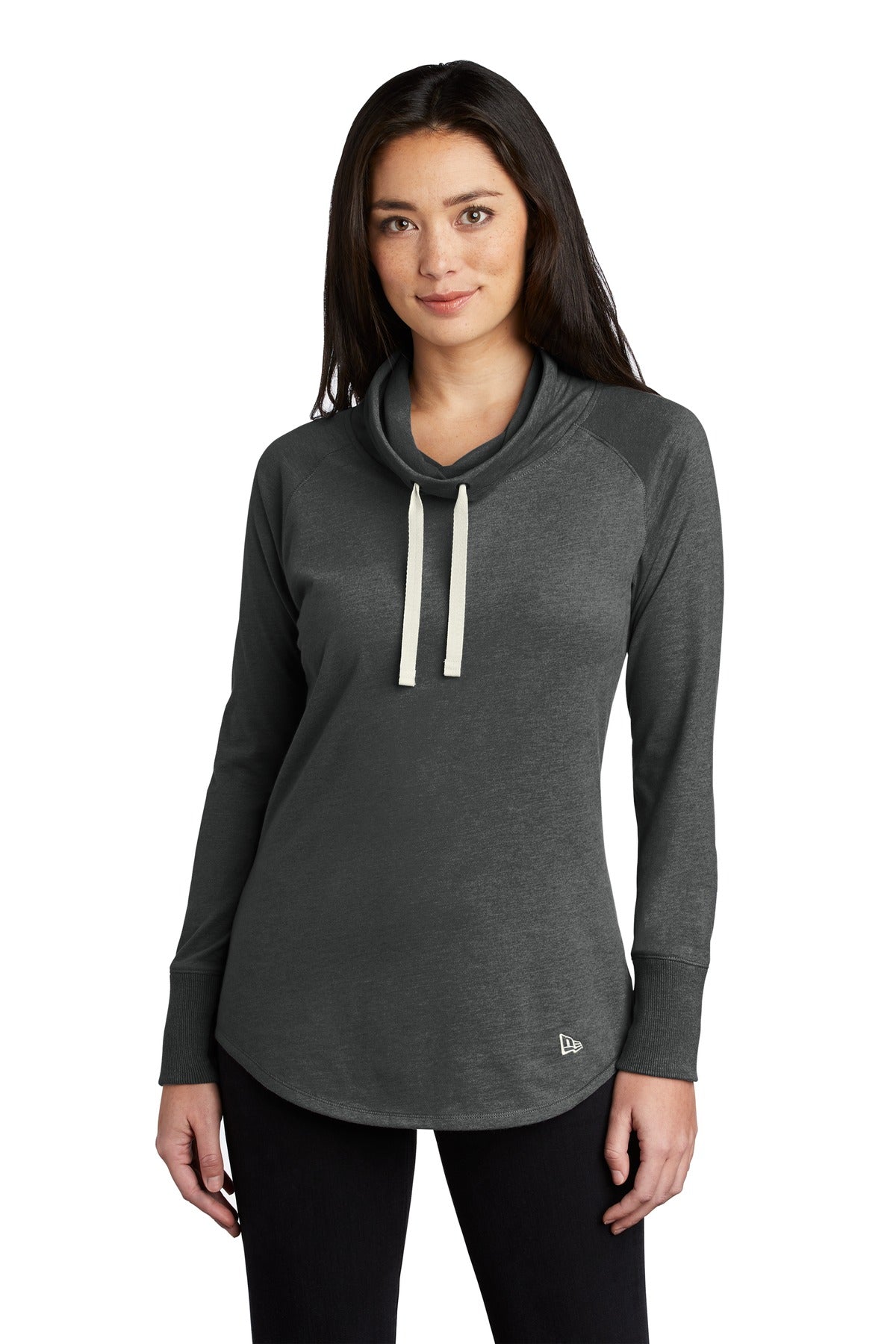 New Era Women's Sueded Cotton Blend Cowl Tee. LNEA123 Corporate Apparel Sweatshirts & Fleece