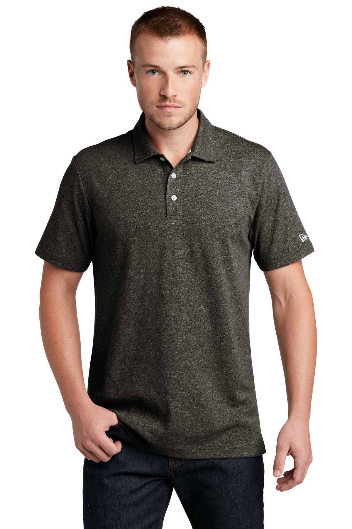 New Era Men's Slub Twist Polo. NEA301 Corporate Apparel Shirts & Tops