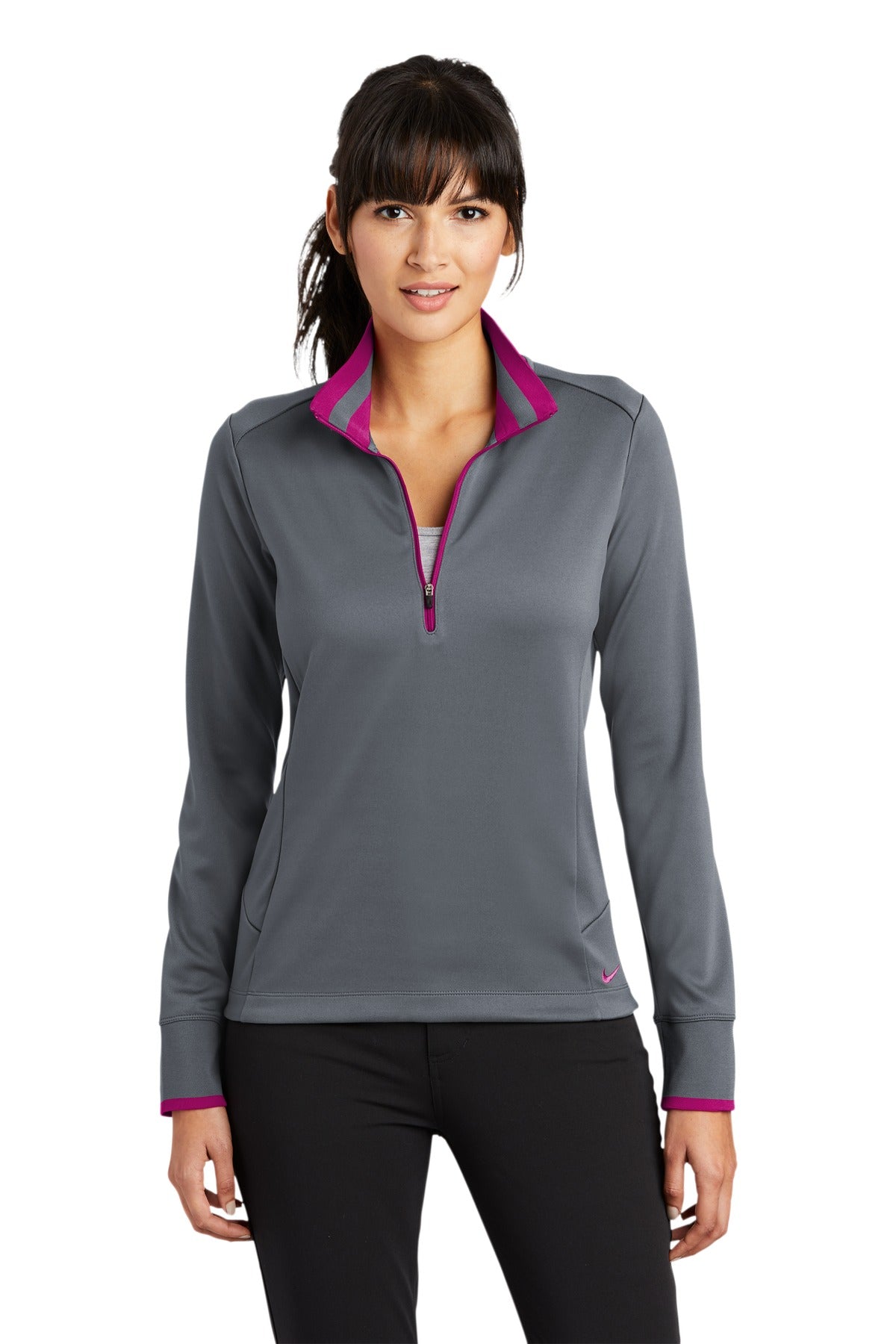 Nike Women's Dri-FIT 1/2 Zip Cover Up. 578674 Corporate Apparel Sweatshirts & Fleece