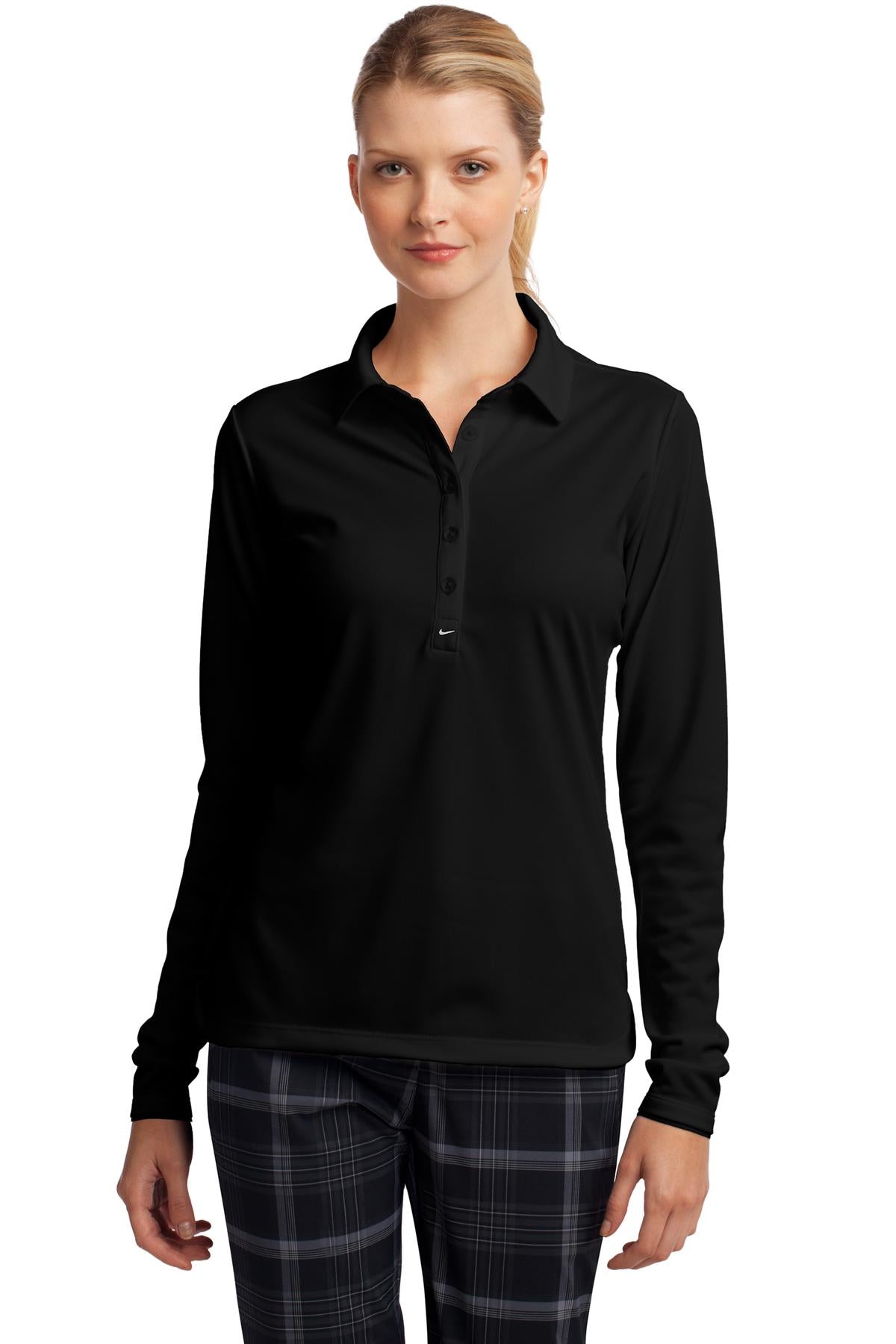 Nike Women's Long Sleeve Dri-FIT Stretch Tech Polo. 545322 Corporate Apparel Shirts & Tops