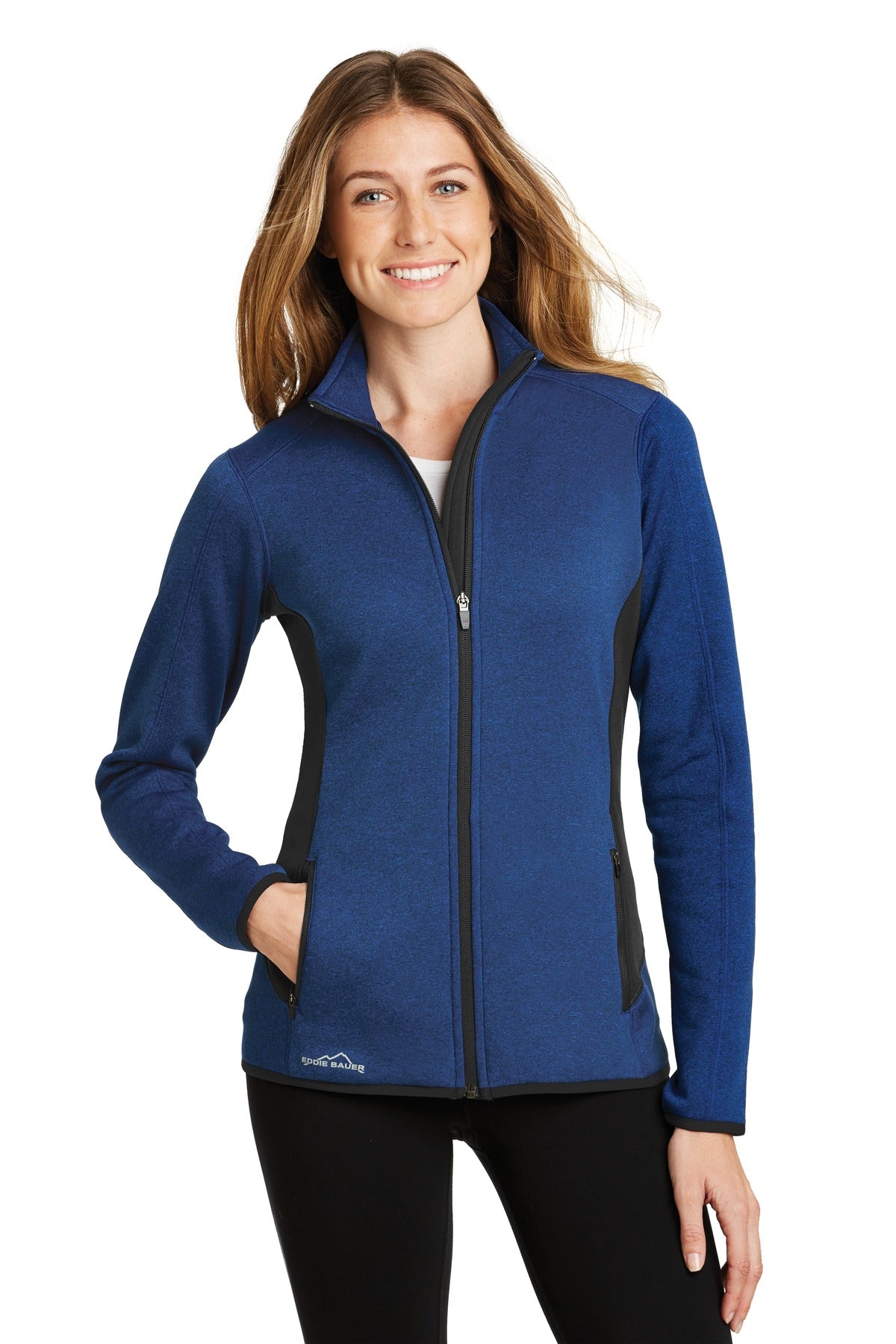 Eddie Bauer Women's Full-Zip Heather Stretch Fleece Jacket. EB239 Corporate Apparel Jackets & Vests