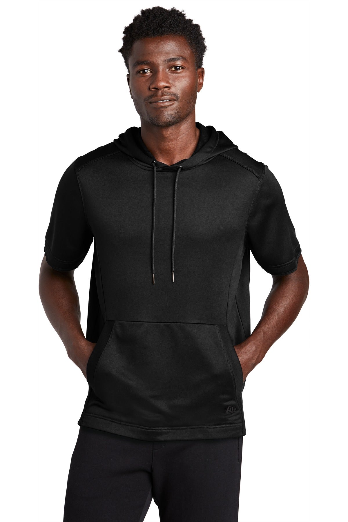 New Era Men's Performance Terry Short Sleeve Hoodie. NEA533 Corporate Apparel Sweatshirts & Fleece