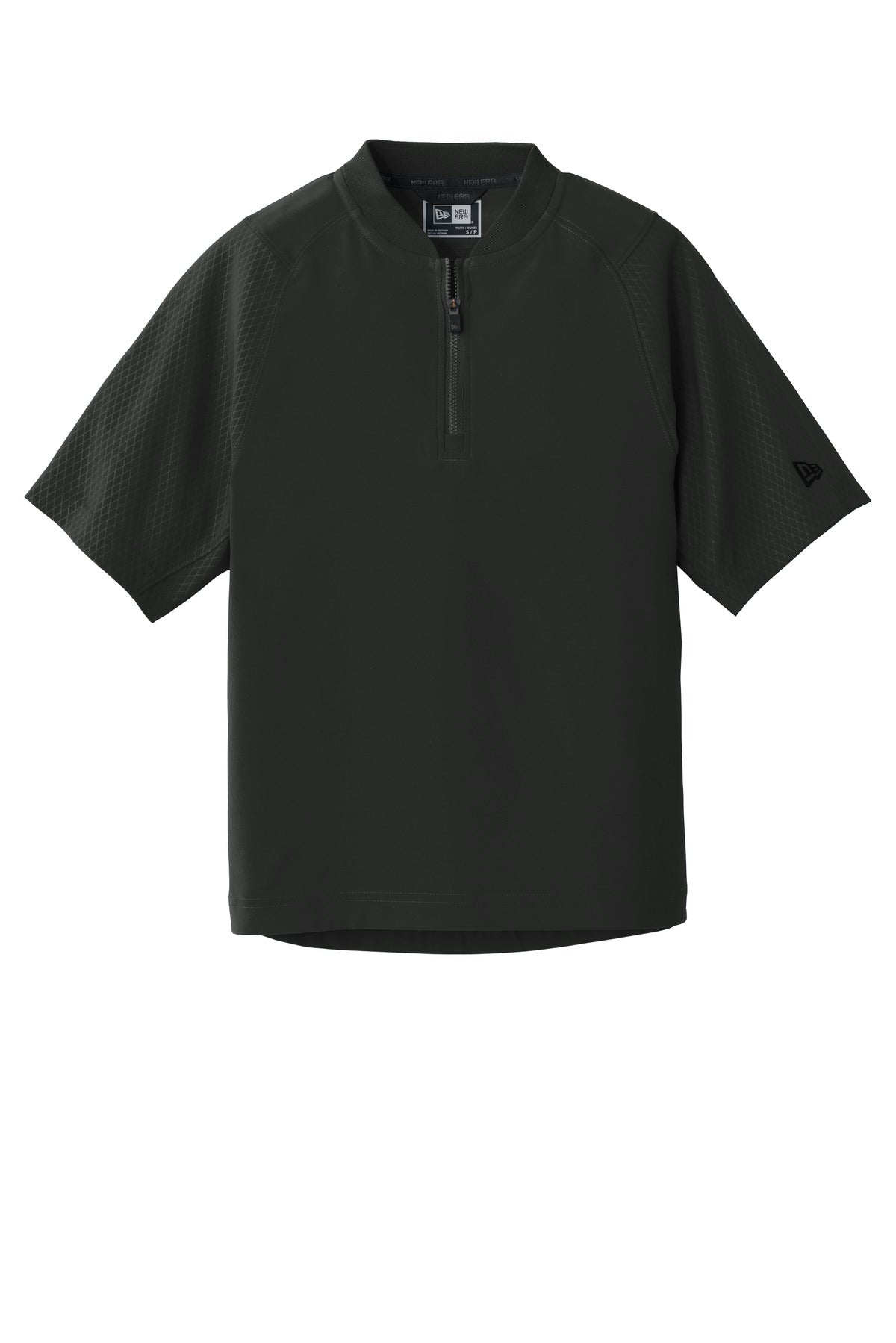 New Era Youth Cage Short Sleeve 1/4-Zip Jacket. YNEA600 Corporate Apparel Shirts & Tops