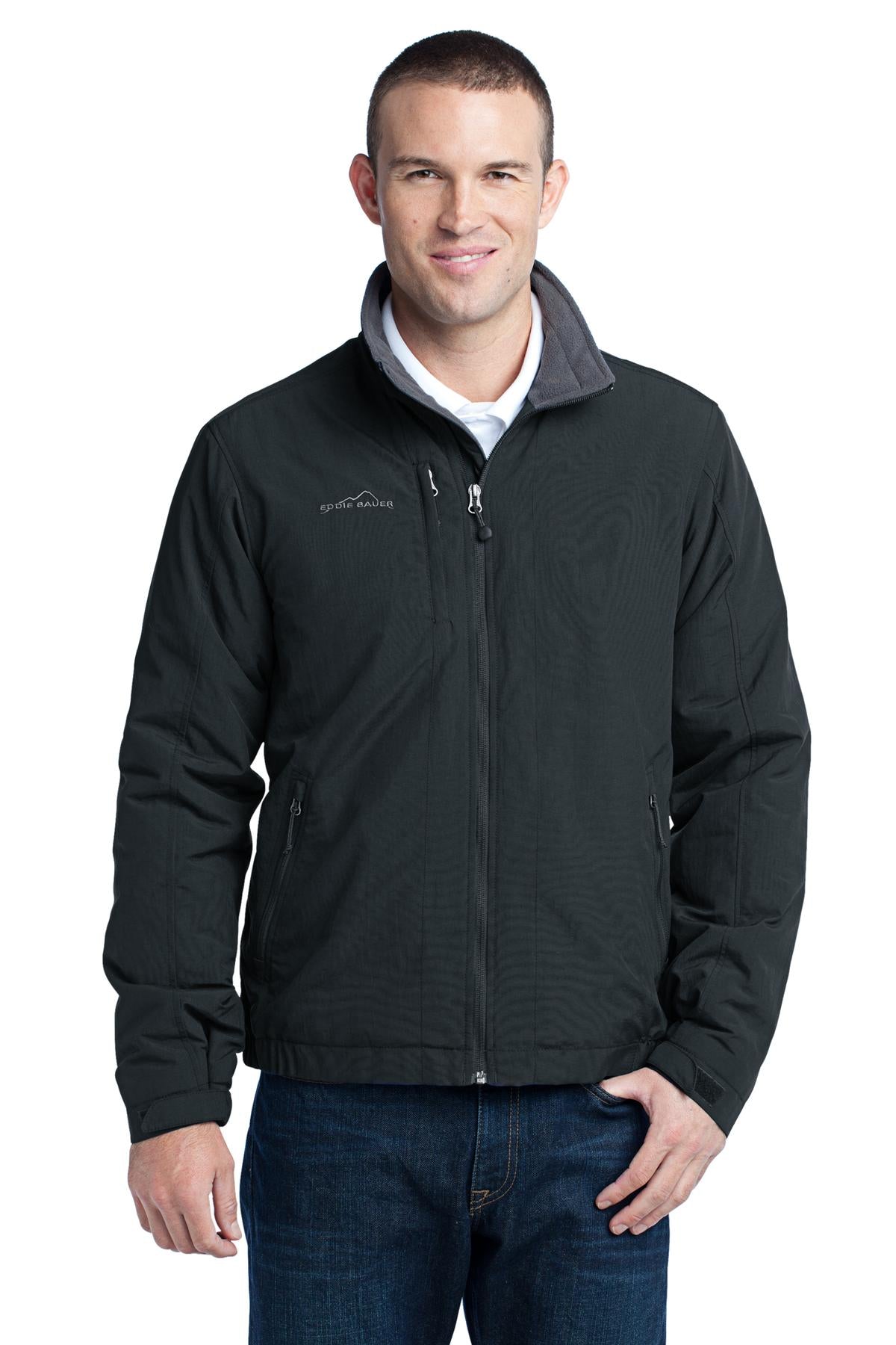 Eddie Bauer Men's Fleece-Lined Jacket. EB520 Corporate Apparel Jackets & Vests
