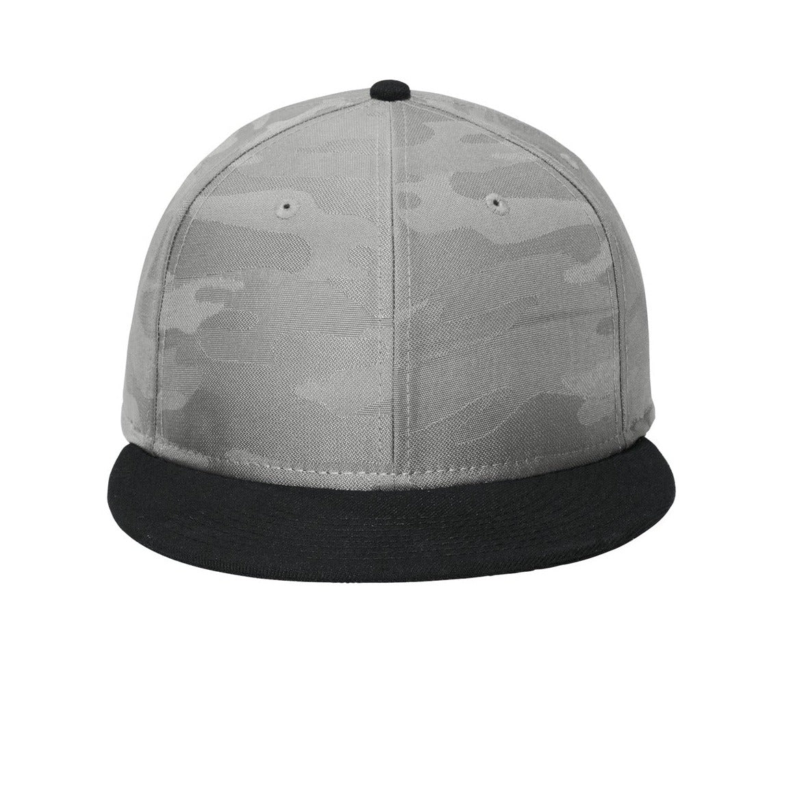 New Era Camo Flat Bill Snapback Cap. NE407 Corporate Accessories Hats & Caps