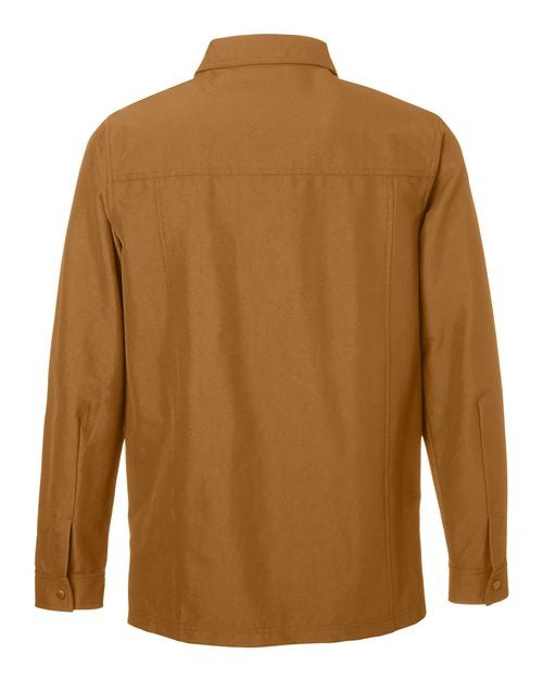Harriton Men's Flex Twill Overshirt Jacket-2