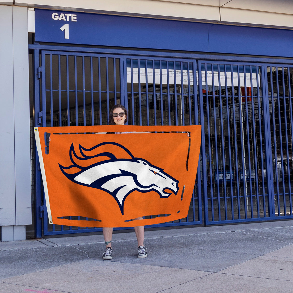 Rico Industries NFL Denver Broncos Standard 3' x 5' Banner Flag-4
