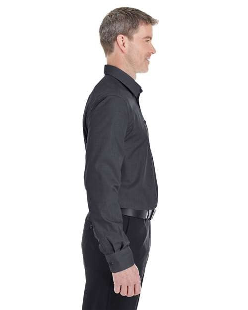 Devon & Jones Men's Crown Collection Royal Dobby Dress Shirt-2